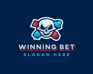 Casino Gaming Skull logo design