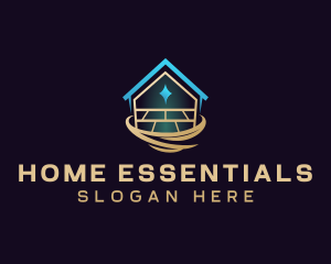 Home Flooring Renovation logo design