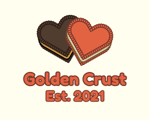 Heart Cookie Biscuit logo
