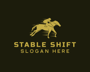 Horse Race Stallion logo design