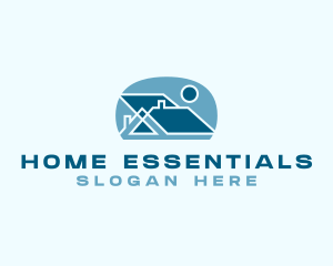 Residential House Roof logo design