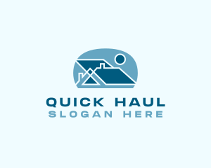 Residential House Roof logo design