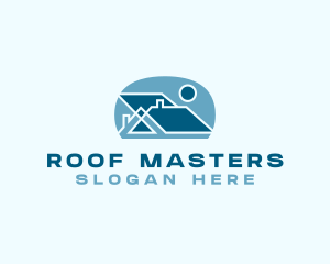 Residential House Roof logo design