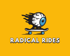 Cool Eyeball Skateboarding logo