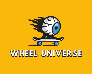 Cool Eyeball Skateboarding logo