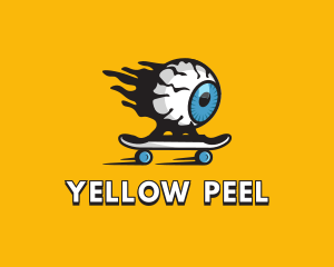 Cool Eyeball Skateboarding logo design