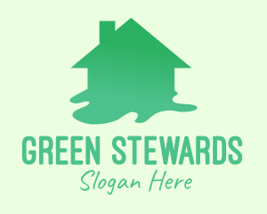 Green House Paint logo design