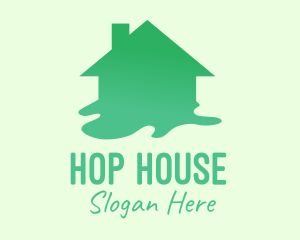 Green House Paint logo design