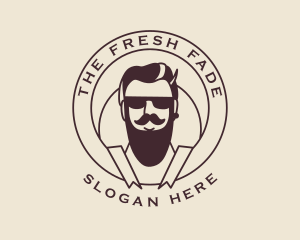 Grooming Man Beard Salon  logo design