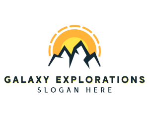 Mountain Climbing Travel  logo design