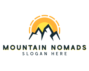 Mountain Climbing Travel  logo design