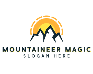 Mountain Climbing Travel  logo design