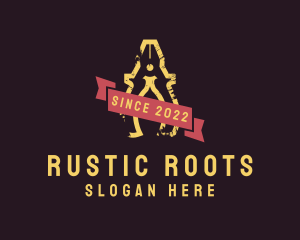 Rustic Pliers Banner logo design