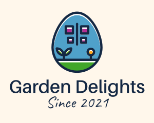 Butterfly Garden Egg logo design