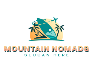 Surfboard Beach Resort logo design