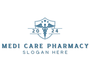 Medical Caduceus Pharmacy logo design