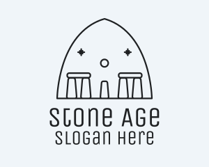 Stonehenge Stone Monument logo design