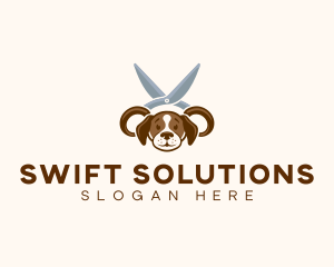 Veterinary Dog Groomer Logo