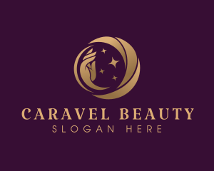 Beauty Elegant Moon logo design