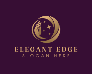 Beauty Elegant Moon logo design