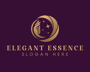 Beauty Elegant Moon logo design