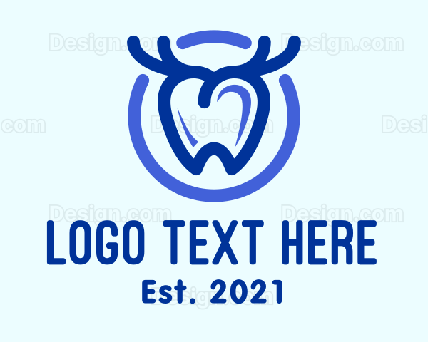 Dental Antler Tooth Logo