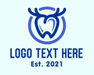 Dental Antler Tooth logo