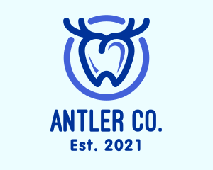 Dental Antler Tooth logo