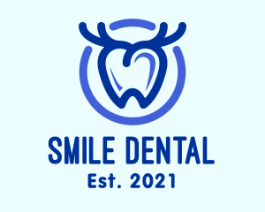 Dental Antler Tooth logo design