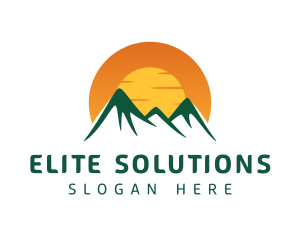 Mountain Highlands Sunset logo