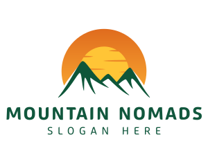 Mountain Highlands Sunset logo design