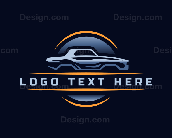 Race Car Driving Logo