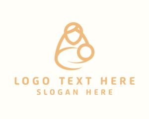 Gynecology - Orange Mother Infant logo design
