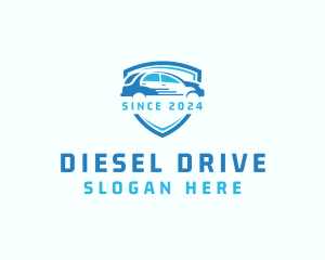 Car Driving Shield logo design