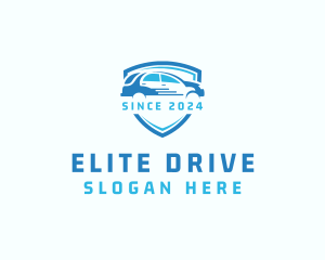 Car Driving Shield logo design