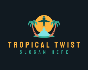  Tropical Sun Tree logo design