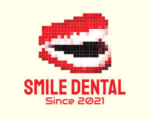 Pixel Mouth Orthodontist  logo design