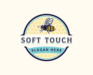 Bee Bumblebee Honeycomb Logo