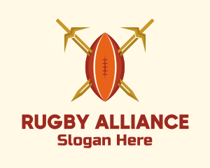 Gold Sword Rugby Ball logo