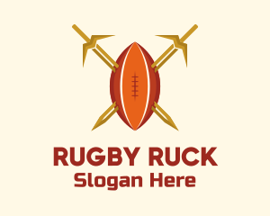 Gold Sword Rugby Ball logo
