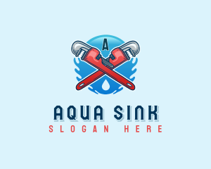 Wrench Plumbing Repair logo design