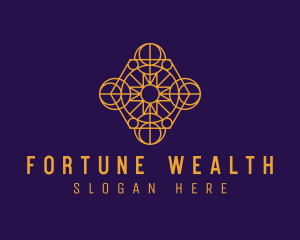 Golden Astral Fortune Telling logo design