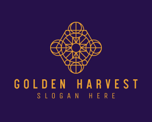 Golden Astral Fortune Telling logo design