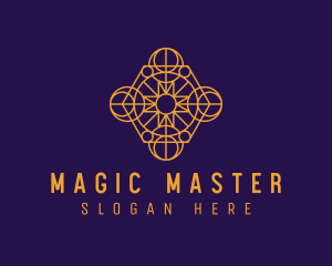 Golden Astral Fortune Telling logo design