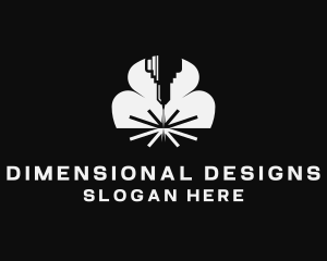 CNC Laser Fabrication logo design