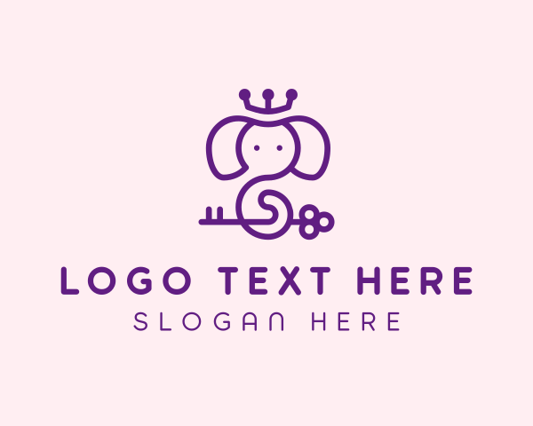 Baby Elephant logo example 2