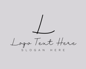 Professional Script Fashion Boutique logo design