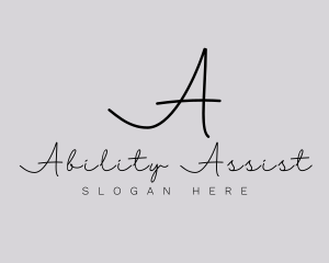 Professional Script Fashion Boutique logo design