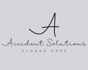 Professional Script Fashion Boutique logo design