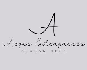 Professional Script Fashion Boutique logo design